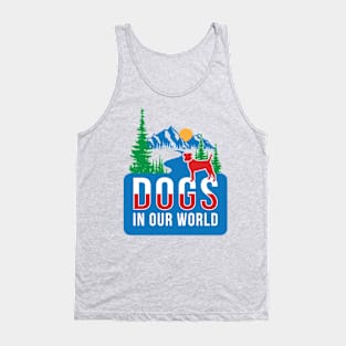 DIOW Dog Trees Mountains Tank Top